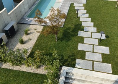 giardino condominiale dall'alto