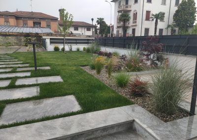 lavori in corso giardino condominiale
